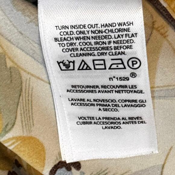 New Polo by Ralph Lauren Buttercup Satin Floral Plissé Pleated Midi Dress Sz 4 - Picture 12 of 13